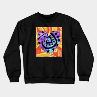 golden ad purple heart art Crewneck Sweatshirt